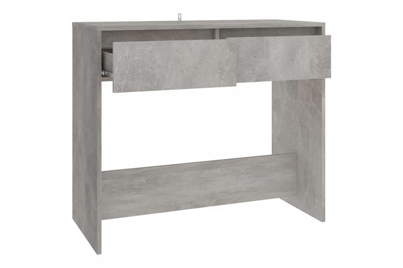 Konsolbord betonggrå 89x41x76,5 cm stål - Grå - Konsolbord & hallbord - Avlastningsbord & sidobord - Hallförvaring
