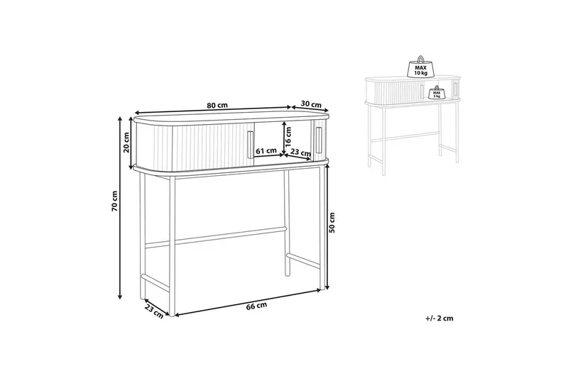 Konsolbord Bradley - Möbler - Bord & matgrupp - Avlastningsbord & sidobord - Konsolbord & hallbord
