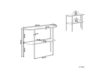 Konsolbord Calvert Vitt, guld - Vitt, guld - Möbler - Bord & matgrupp - Avlastningsbord & sidobord - Konsolbord & hallbord