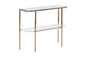 Konsolbord Calvert Vitt, guld - Vitt, guld - Möbler - Bord & matgrupp - Avlastningsbord & sidobord - Konsolbord & hallbord