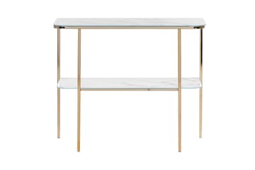 Konsolbord Calvert Vitt, guld - Vitt, guld - Möbler - Bord & matgrupp - Avlastningsbord & sidobord - Konsolbord & hallbord