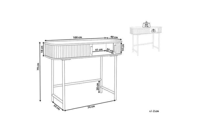 Konsolbord Carney - Möbler - Bord & matgrupp - Avlastningsbord & sidobord - Konsolbord & hallbord