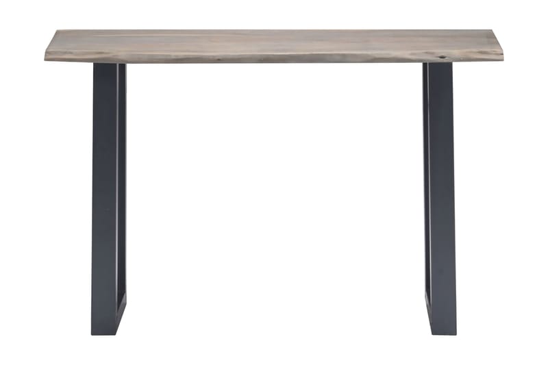 Konsolbord grå 115x35x76 cm massivt akaciaträ och järn - Grå - Konsolbord & hallbord - Avlastningsbord & sidobord - Hallförvaring