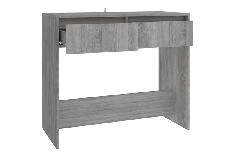Konsolbord grå sonoma-ek 89x41x76,5 cm stål - Grå - Konsolbord & hallbord - Avlastningsbord & sidobord - Hallförvaring