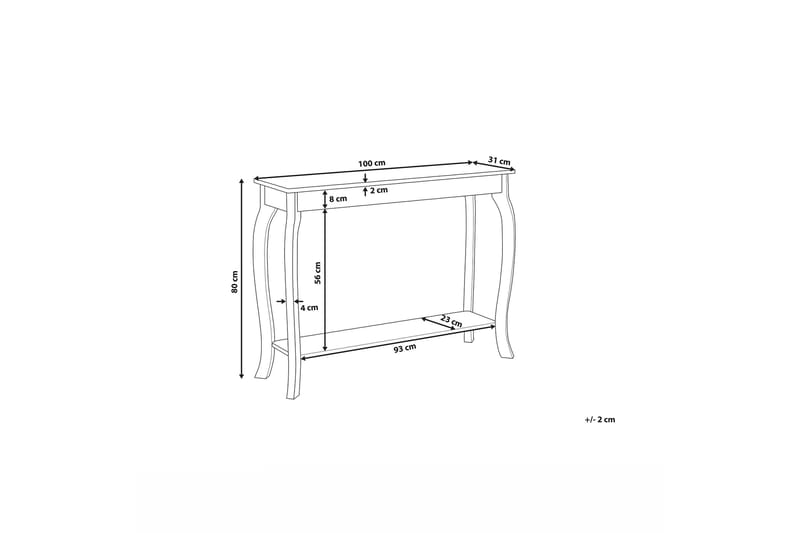 Konsolbord Hartford 100 cm - Vit - Möbler - Bord & matgrupp - Avlastningsbord & sidobord - Konsolbord & hallbord