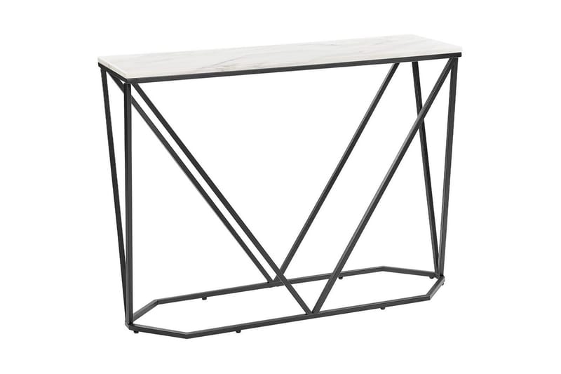 Konsolbord Hazen Vit, Svart - Vit, Svart - Möbler - Bord & matgrupp - Avlastningsbord & sidobord - Konsolbord & hallbord