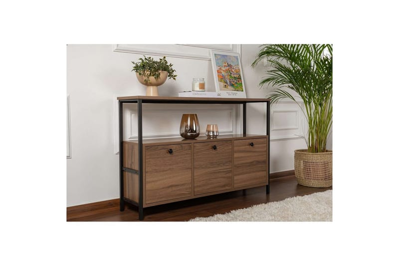 Konsolbord Hemani Valnöt Svart - Valnöt Svart - Möbler - Bord & matgrupp - Avlastningsbord & sidobord - Konsolbord & hallbord