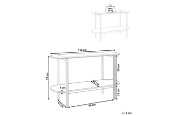 Konsolbord Lovell Guld, ljust trä - Guld, ljust trä - Möbler - Bord & matgrupp - Avlastningsbord & sidobord - Konsolbord & hallbord