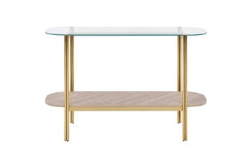 Konsolbord Lovell Guld, ljust trä - Guld, ljust trä - Möbler - Bord & matgrupp - Avlastningsbord & sidobord - Konsolbord & hallbord