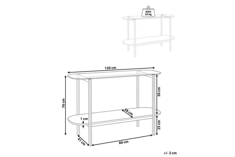 Konsolbord Lovell Silver, ljust trä - Silver, ljust trä - Möbler - Bord & matgrupp - Avlastningsbord & sidobord - Konsolbord & hallbord