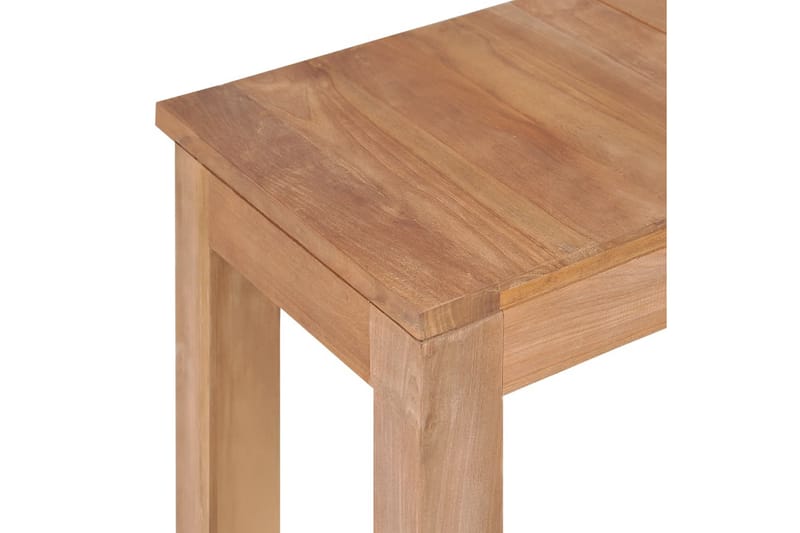 Konsolbord massiv teak med naturlig finish 110x35x76 cm - Brun - Konsolbord & hallbord - Avlastningsbord & sidobord - Hallförvaring
