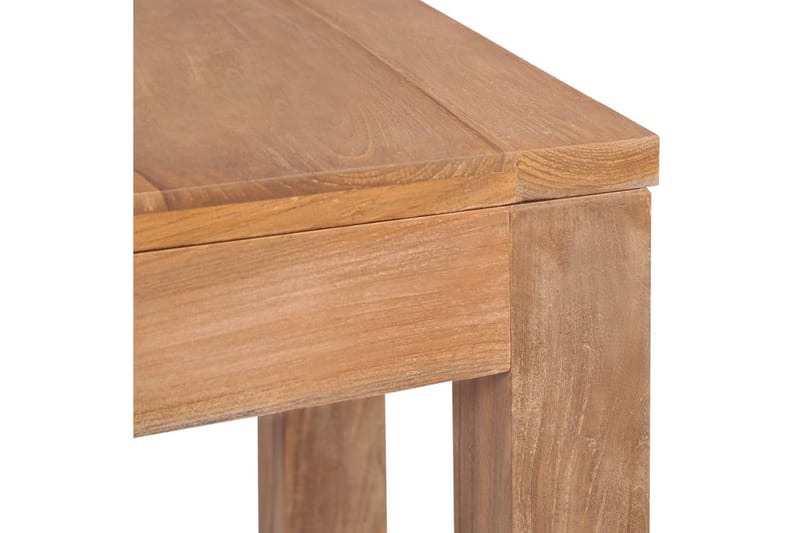 Konsolbord massiv teak med naturlig finish 110x35x76 cm - Brun - Konsolbord & hallbord - Avlastningsbord & sidobord - Hallförvaring