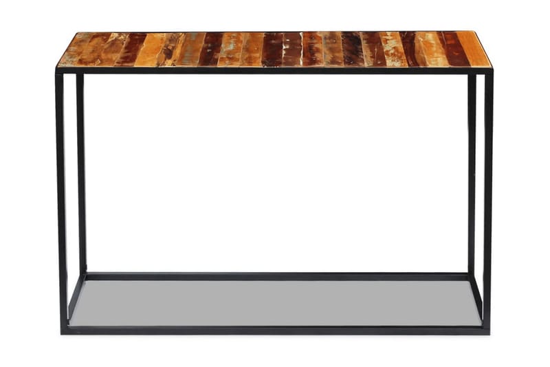 Konsolbord massivt återvunnet trä 110x35x76 cm - Flerfärgad - Konsolbord & hallbord - Avlastningsbord & sidobord - Hallförvaring