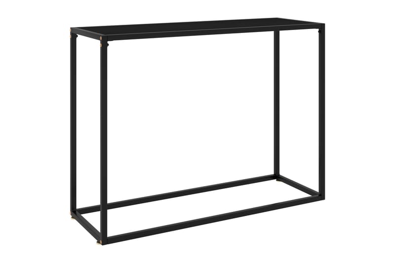 Konsolbord svart 100x35x75 cm härdat glas - Konsolbord & hallbord - Avlastningsbord & sidobord - Hallförvaring