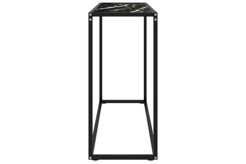 Konsolbord svart 100x35x75 cm härdat glas - Svart - Konsolbord & hallbord - Avlastningsbord & sidobord - Hallförvaring