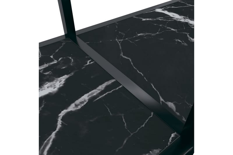 Konsolbord svart 140x35x75,5 cm härdat glas - Svart - Konsolbord & hallbord - Avlastningsbord & sidobord - Hallförvaring