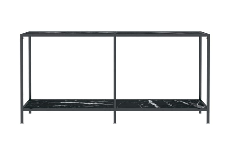 Konsolbord svart 160x35x75,5 cm härdat glas - Svart - Konsolbord & hallbord - Avlastningsbord & sidobord - Hallförvaring