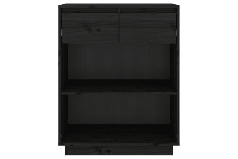 Konsolbord svart 60x34x75 cm massiv furu - Svart - Konsolbord & hallbord - Avlastningsbord & sidobord - Hallförvaring