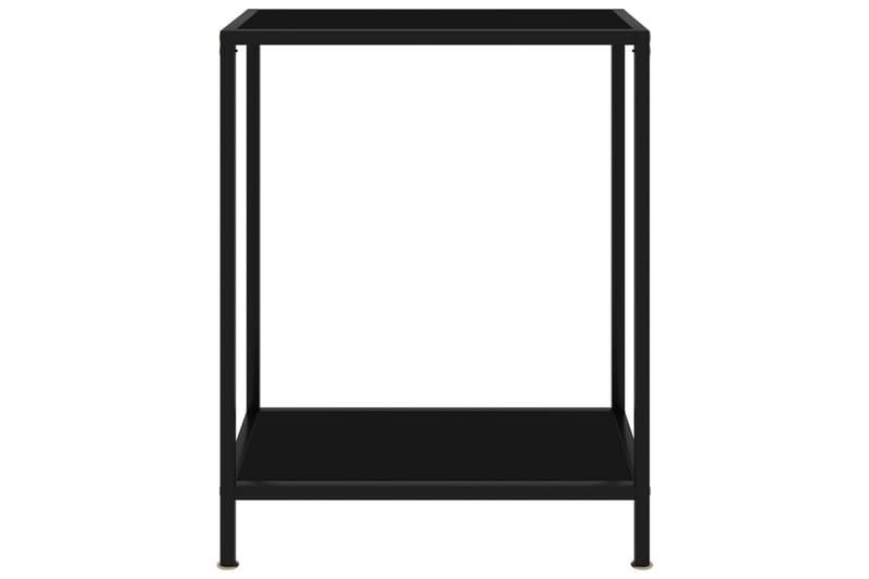 Konsolbord svart 60x35x75 cm härdat glas - Svart - Konsolbord & hallbord - Avlastningsbord & sidobord - Hallförvaring