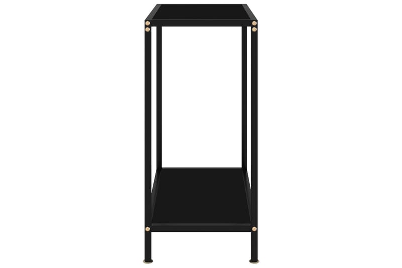 Konsolbord svart 60x35x75 cm härdat glas - Svart - Konsolbord & hallbord - Avlastningsbord & sidobord - Hallförvaring