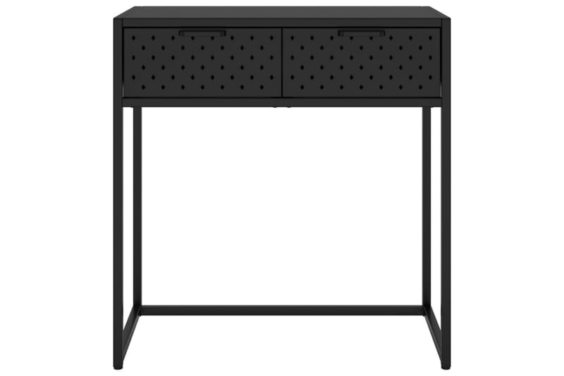 Konsolbord svart 72x35x75 cm stål - Svart - Konsolbord & hallbord - Avlastningsbord & sidobord - Hallförvaring