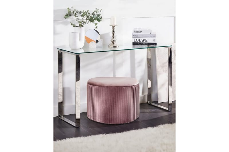Konsolbord Tilon Silver, Transparent - Silver, Transparent - Möbler - Bord & matgrupp - Avlastningsbord & sidobord - Konsolbord & hallbord