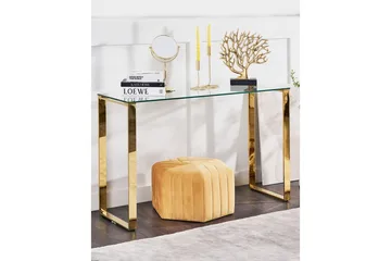 Konsolbord Tilon Transparent, guld - Transparent, guld - Möbler - Bord & matgrupp - Avlastningsbord & sidobord - Konsolbord & hallbord