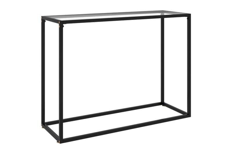 Konsolbord transparent 100x35x75 cm härdat glas - Transparent - Konsolbord & hallbord - Avlastningsbord & sidobord - Hallförvaring