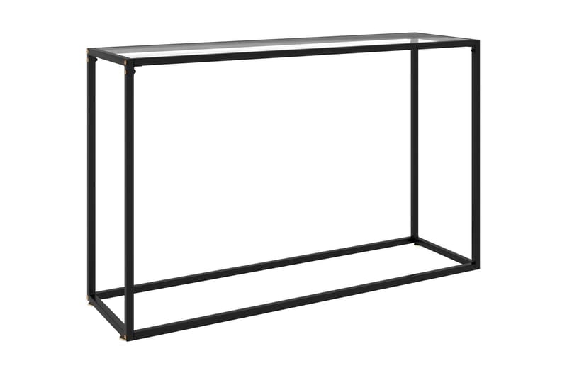 Konsolbord transparent 120x35x75 cm härdat glas - Transparent - Konsolbord & hallbord - Avlastningsbord & sidobord - Hallförvaring