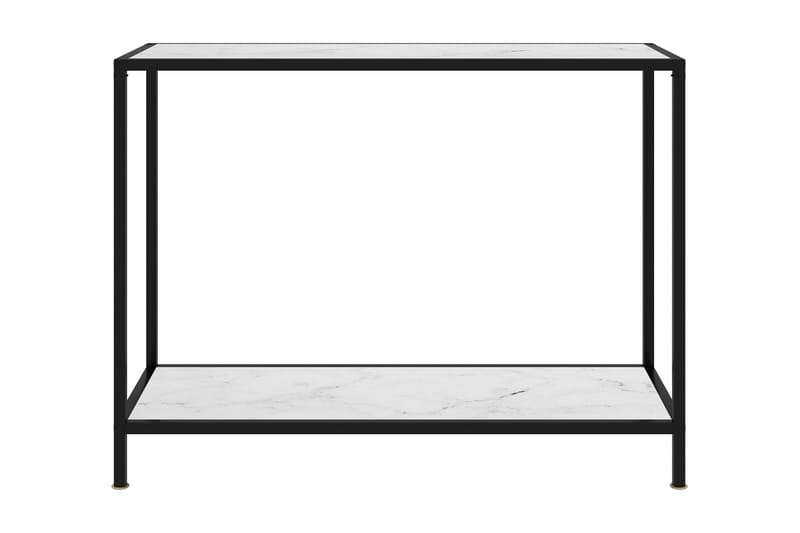 Konsolbord vit 100x35x75 cm härdat glas - Vit - Konsolbord & hallbord - Avlastningsbord & sidobord - Hallförvaring