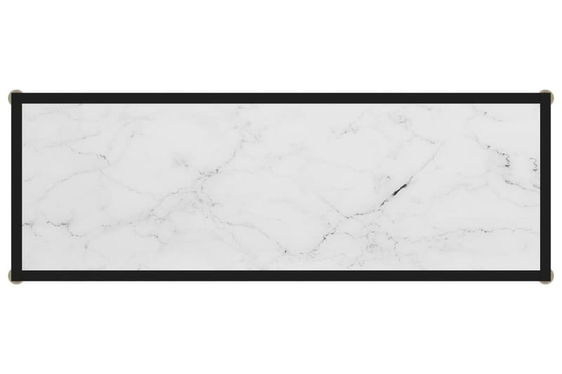 Konsolbord vit 100x35x75 cm härdat glas - Vit - Konsolbord & hallbord - Avlastningsbord & sidobord - Hallförvaring