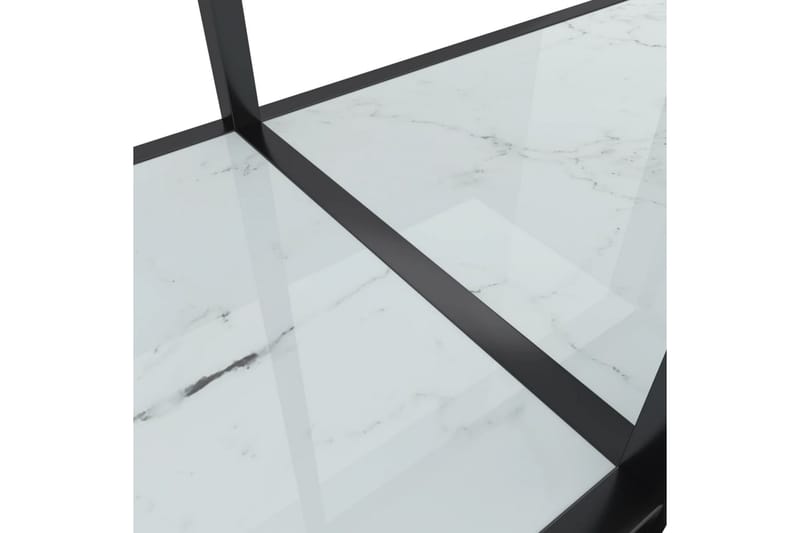 Konsolbord vit 140x35x75,5 cm härdat glas - Vit - Konsolbord & hallbord - Avlastningsbord & sidobord - Hallförvaring
