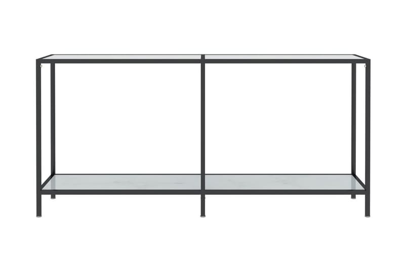 Konsolbord vit 160x35x75 cm härdat glas - Vit - Konsolbord & hallbord - Avlastningsbord & sidobord - Hallförvaring