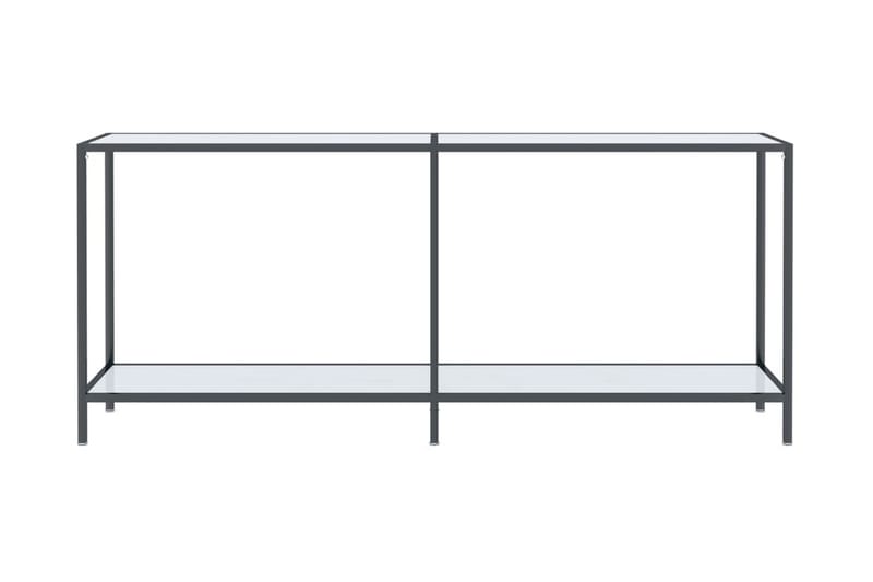 Konsolbord vit 180x35x75,5 cm härdat glas - Vit - Konsolbord & hallbord - Avlastningsbord & sidobord - Hallförvaring