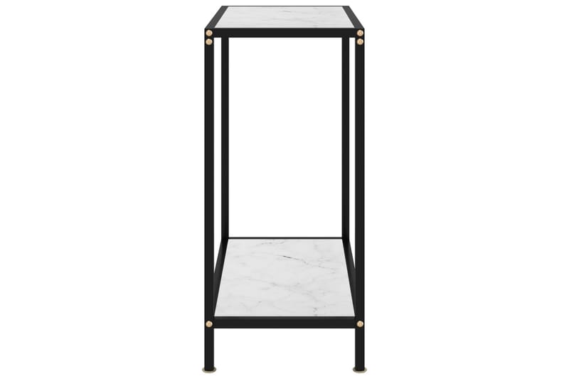 Konsolbord vit 60x35x75 cm härdat glas - Vit - Konsolbord & hallbord - Avlastningsbord & sidobord - Hallförvaring