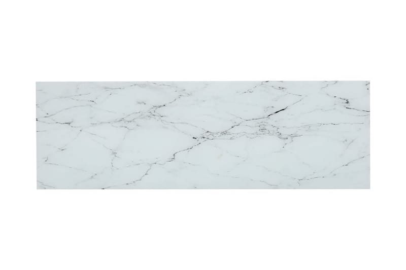 Konsolbord vit marmor och transparent 100x36x168 cm härdat g - Vit - Konsolbord & hallbord - Avlastningsbord & sidobord - Hallförvaring