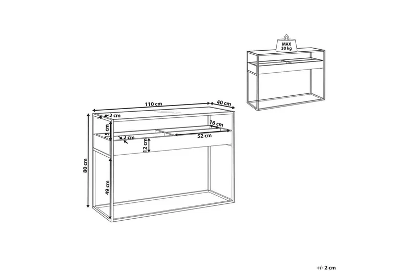 Konsolbord Waco - Möbler - Bord & matgrupp - Avlastningsbord & sidobord - Konsolbord & hallbord