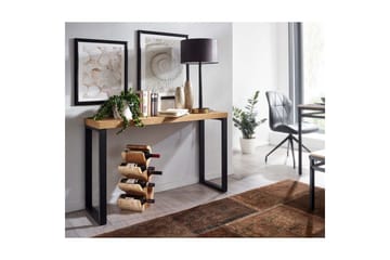 Konsolbord Wohnling 120 cm modern konsol med metallben Brun - Brun - Möbler - Bord & matgrupp - Avlastningsbord & sidobord - Konsolbord & hallbord