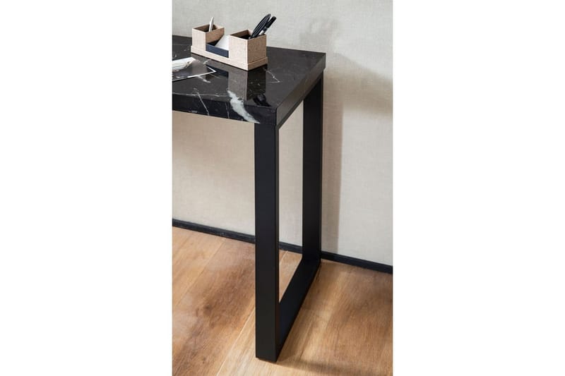 Konsolbord Wohnling 120 cm modern konsol med metallben Svart - Svart - Möbler - Bord & matgrupp - Avlastningsbord & sidobord - Konsolbord & hallbord