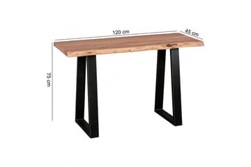 Konsolbord Wohnling Gaya massivt trä lantlig stil med träd kant - Möbler - Bord & matgrupp - Avlastningsbord & sidobord - Konsolbord & hallbord