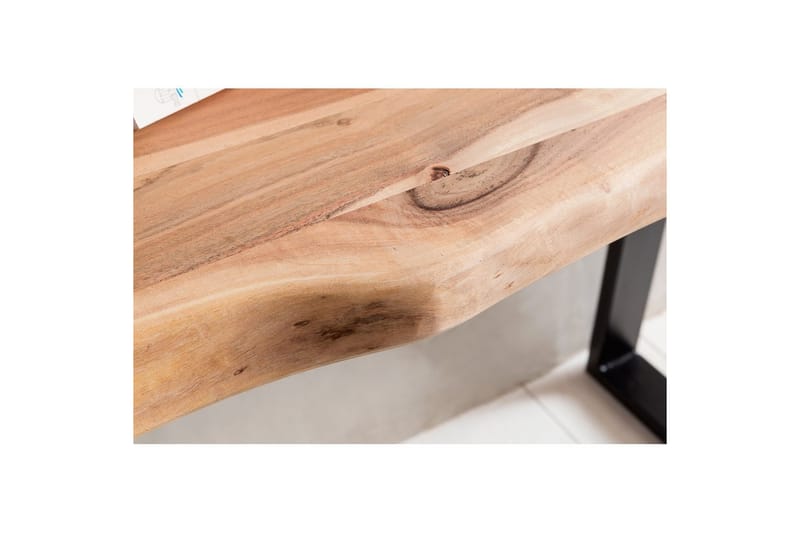 Konsolbord Wohnling Gaya massivt trä lantlig stil med träd kant - Möbler - Bord & matgrupp - Avlastningsbord & sidobord - Konsolbord & hallbord