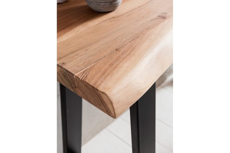 Konsolbord Wohnling Gaya massivt trä lantlig stil med träd kant - Möbler - Bord & matgrupp - Avlastningsbord & sidobord - Konsolbord & hallbord