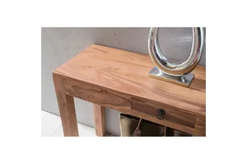 Konsolbord Wohnling massivt trä, 1 låda, lantlig stil Akacia - Akacia - Möbler - Bord & matgrupp - Avlastningsbord & sidobord - Konsolbord & hallbord