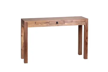 Konsolbord Wohnling massivt trä, 1 låda, lantlig stil Akacia - Akacia - Möbler - Bord & matgrupp - Avlastningsbord & sidobord - Konsolbord & hallbord