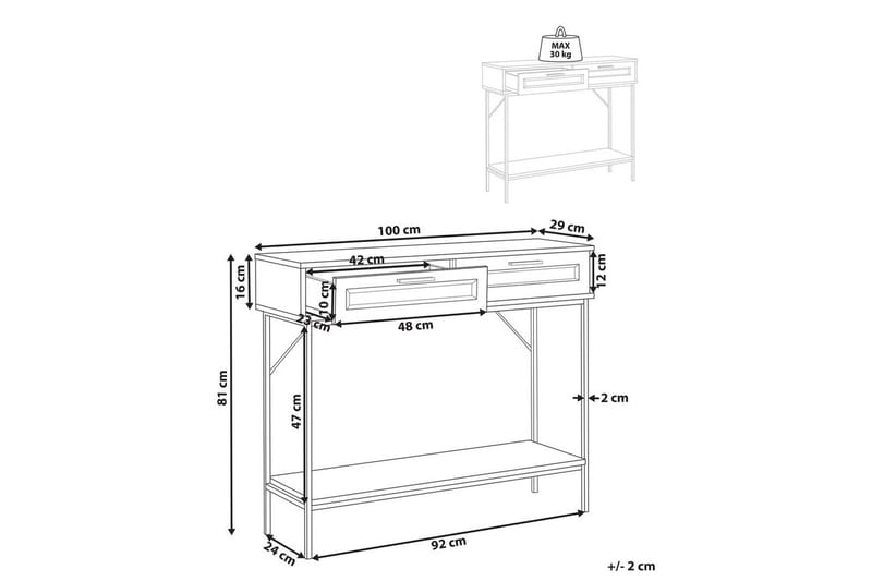 Konsolbord Pasco - Möbler - Bord & matgrupp - Avlastningsbord & sidobord - Konsolbord & hallbord