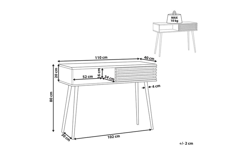 Konsolbord Perth - Möbler - Bord & matgrupp - Avlastningsbord & sidobord - Konsolbord & hallbord