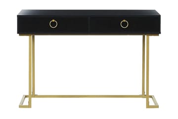 Konsolbord/skrivbord svart/guld WESTPORT - Svart - Möbler - Bord & matgrupp - Avlastningsbord & sidobord - Konsolbord & hallbord