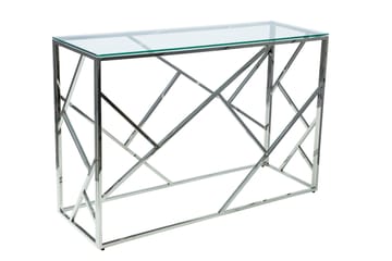 Konsollbord Amaraji 120 cm - Glas/Silver - Möbler - Bord & matgrupp - Avlastningsbord & sidobord - Konsolbord & hallbord