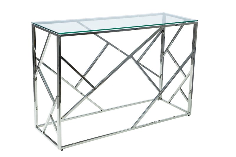 Konsollbord Amaraji 120 cm - Glas/Silver - Möbler - Bord & matgrupp - Avlastningsbord & sidobord - Konsolbord & hallbord