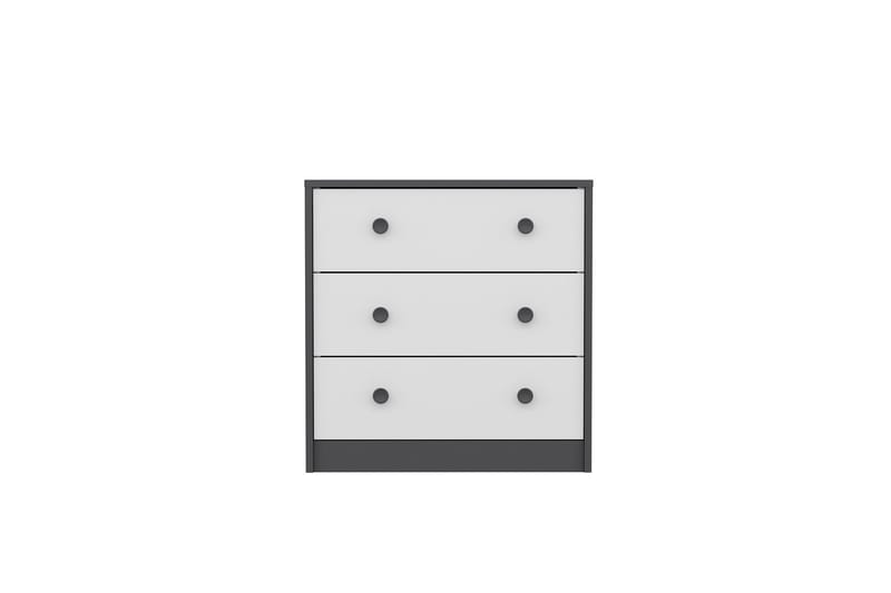 Konsollbord Berdez 72x74 cm Antracit/Vit - Hanah Home - Möbler - Bord & matgrupp - Avlastningsbord & sidobord - Konsolbord & hallbord